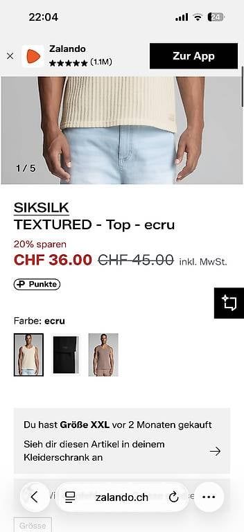 T-shirt: Neu Herren Top Siksilk – Nuovo (secondo la descrizione) da Winterthur venduto da Bilure 1