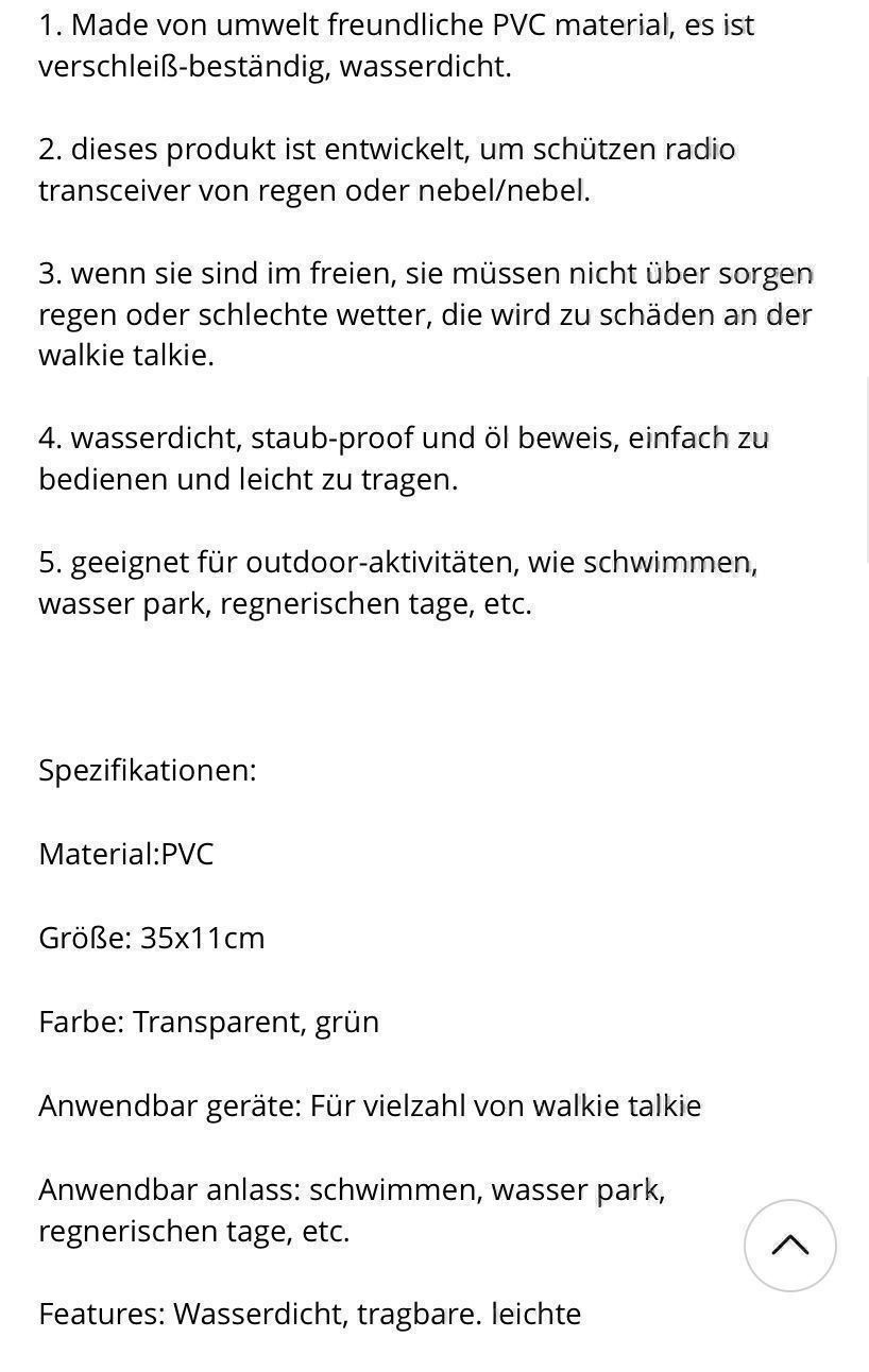 Radiocomunicazione: CB-/Amateurfunk Wasserdichte Tasche – Nuovo e nell'imballaggio originale da St. Gallen venduto da Radiomania-Schweiz 5