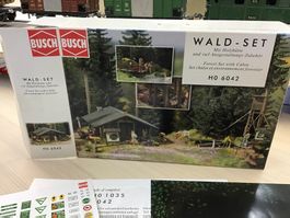 Busch Wald-Set HO 6042, Diorama, Modellbau🌲🦌🏡
