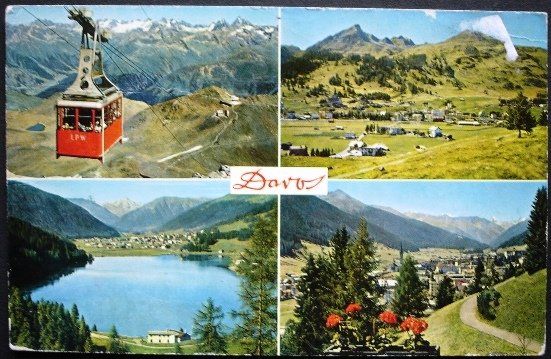 Cartes postales: DAVOS mit Luftseilbahn LPW – D'occasion à Jona par philajona