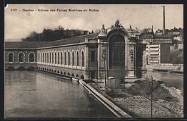 Geneve, Usines des Forces Motrices du Rh