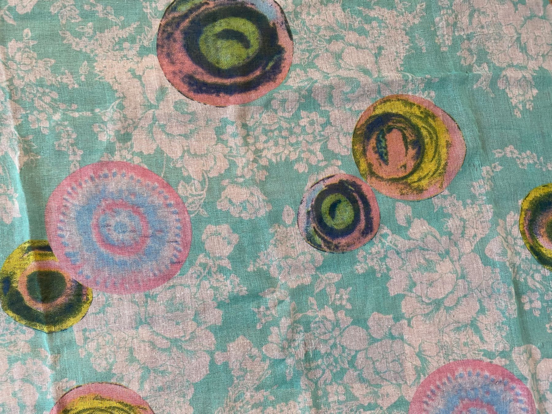 Foulard & Sciarpe: Leichter Sommer-Schal, türkis-bunt – Usato da Stadel b. Niederglatt venduto da sandart 4