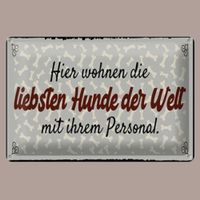 🔥 DIE LIEBSTEN HUNDE DER WELT Blechschild ❤️ 12x18cm OVP 🔥