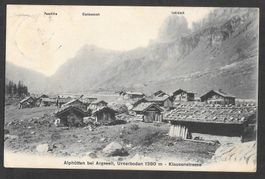 Urnerboden Alphütten bei Argseeli Klausenstrasse