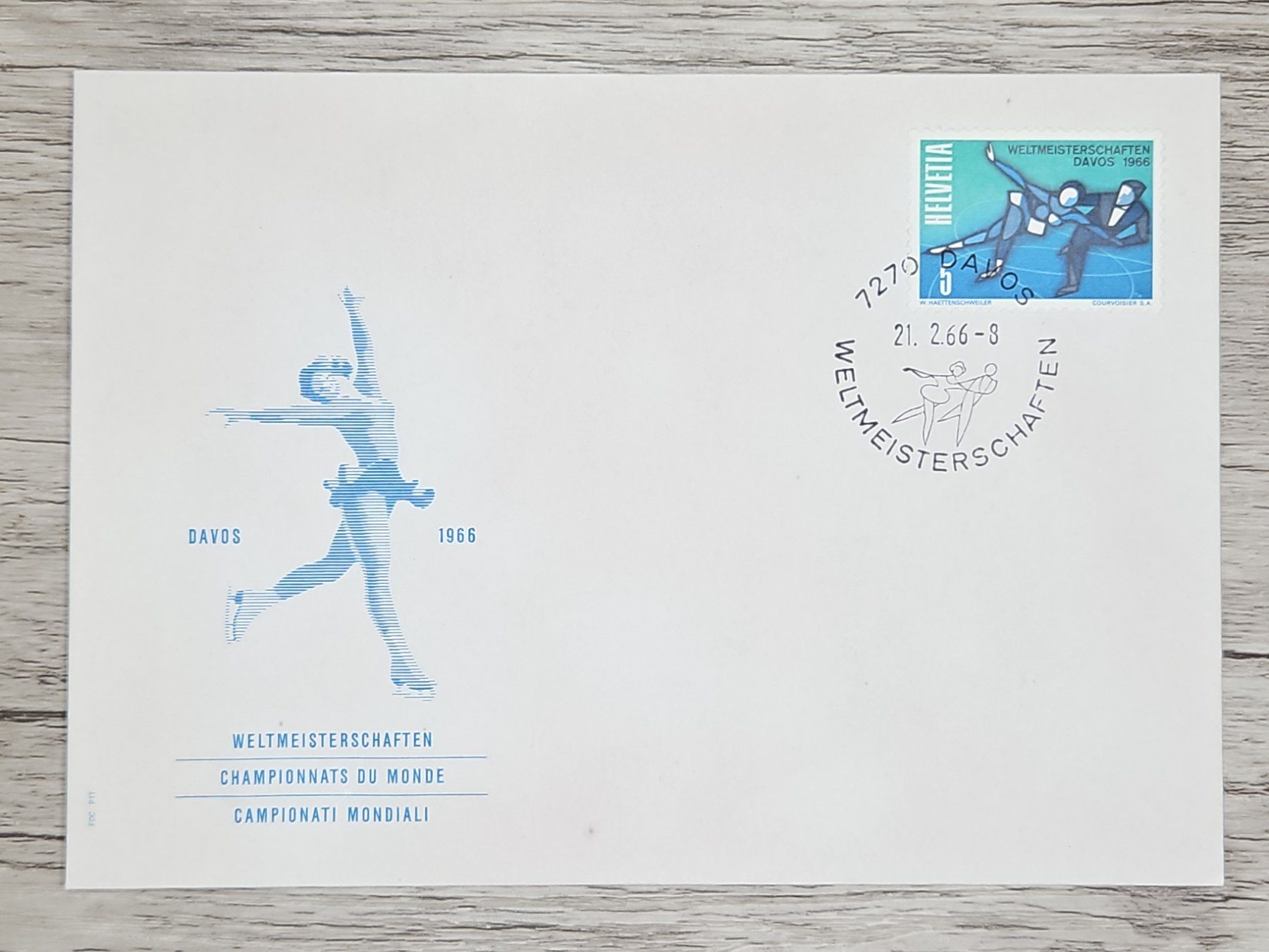 Tutti i francobolli: CL17 Enveloppe + Timbre Suisse 1966 – Usato da Cousset venduto da Patrick_Collections