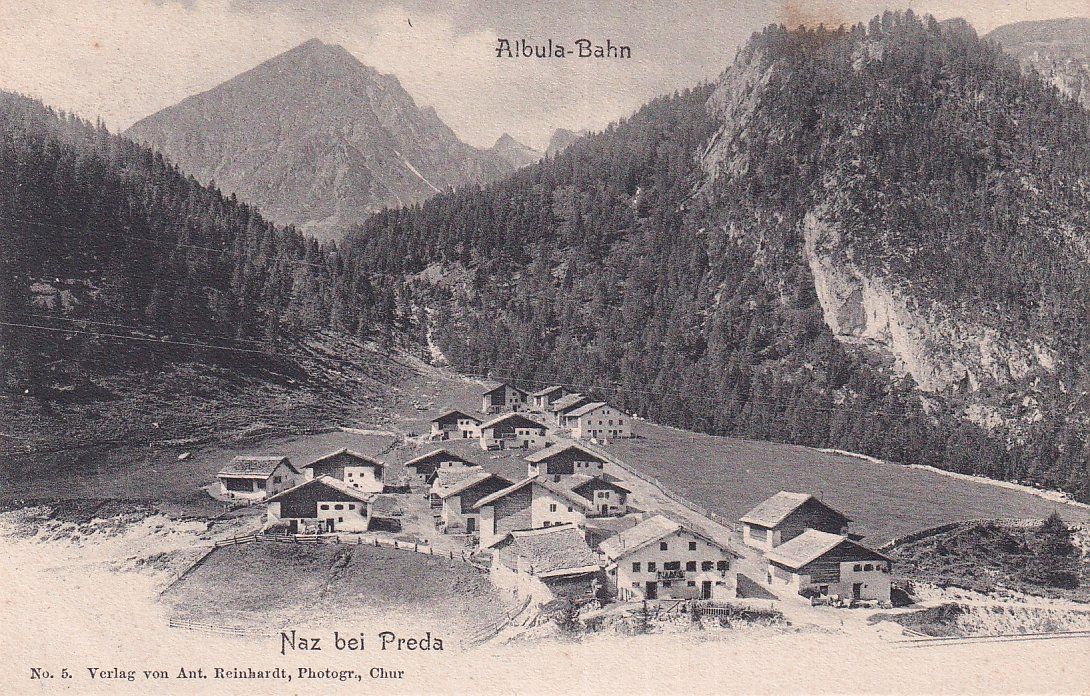 Cartoline postali: Naz   GR   bei Preda       ca.  1 9 0 0 – Usato da Brig venduto da Valcards54