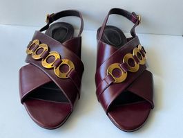 See by Chloe Sandalen Leder burgund