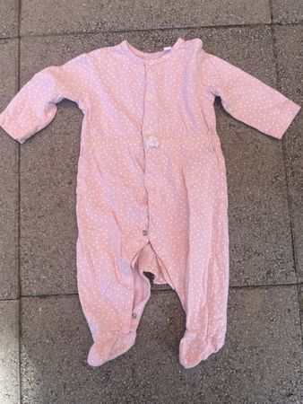 Baby Strampler rosa Gr. 56