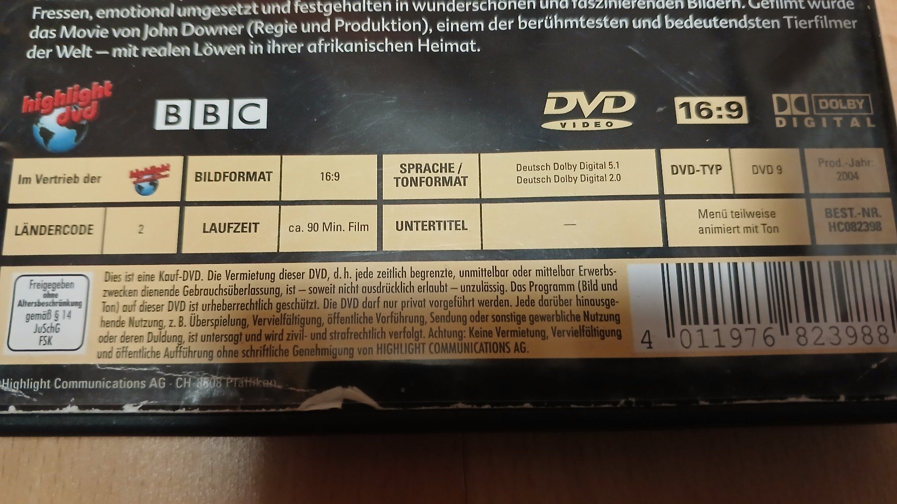 Tutti i DVDs: DVD (PRIDE) Das Gesetz Der Savanne – Usato da hinwil venduto da tho_j6kz 5