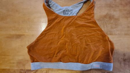 SLOGGI Bralette Grösse M, orange/grau