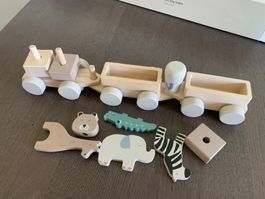 Jollein Holzeisenbahn „Jungle Jambo“ (neu, verpackt)