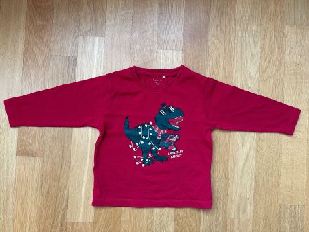 Name it! Weihnachts T-Shirt Dino Gr. 92