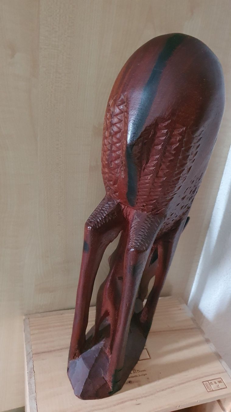 Statuette: Handgeschnitzt Deko Rehmutter mit Jung aus Massive Holz – Usato da Winterthur venduto da Ywan1 5