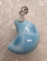 🌊 Larimar Mond 💙 Karibik Edelstein Anhänger D