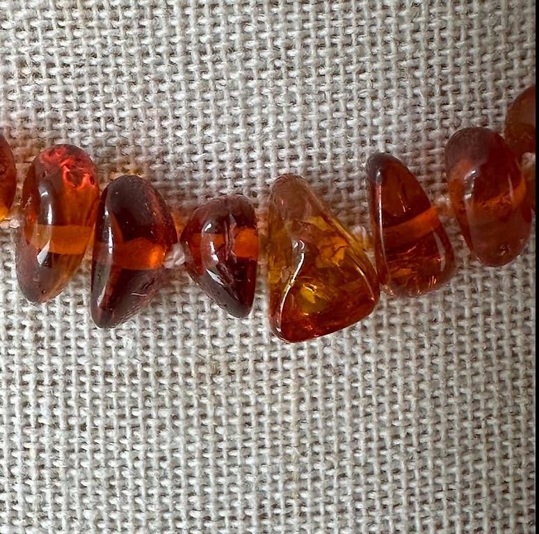 Catenine: Handgeknüpfte Bernsteinkette – Usato da Sax venduto da kaulquappe01 3