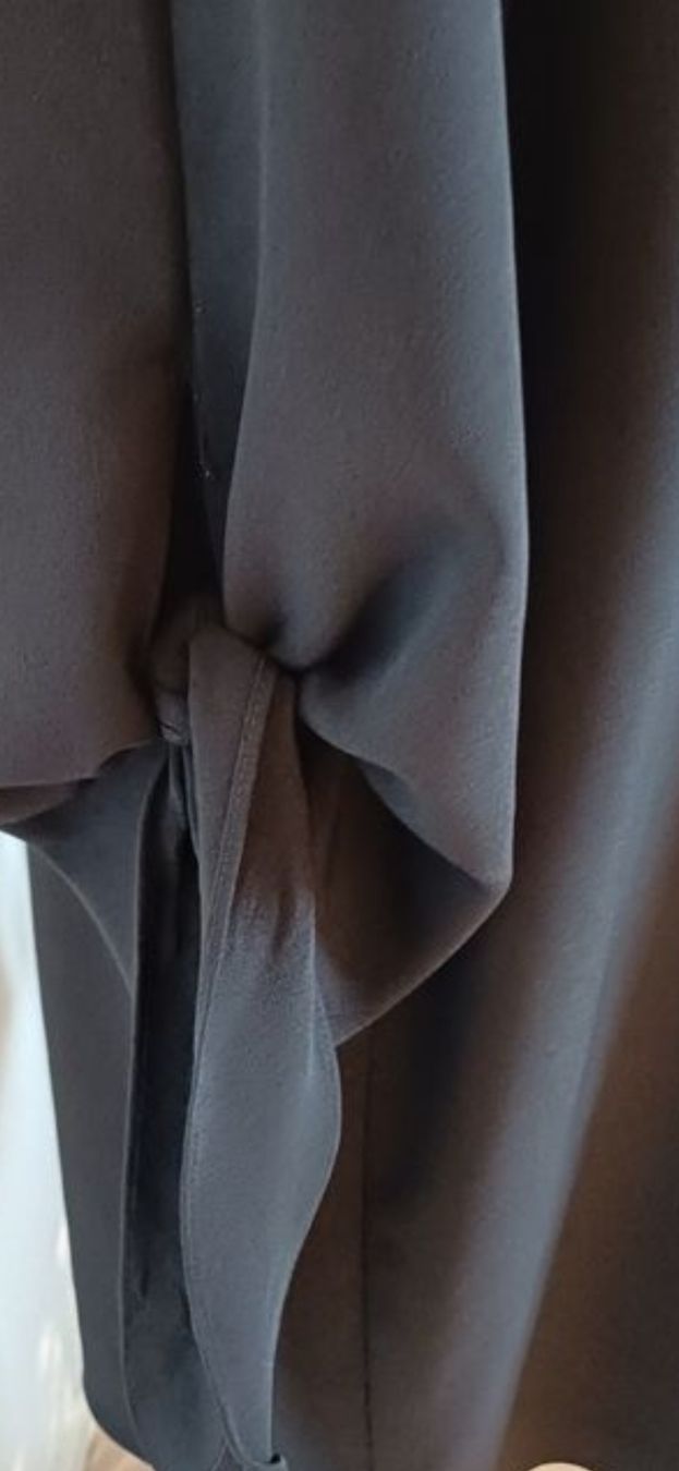 Vestiti: Schwarzes Midikleid mit Schleifen-Ärmel L – Usato da Arlesheim venduto da savina01 7