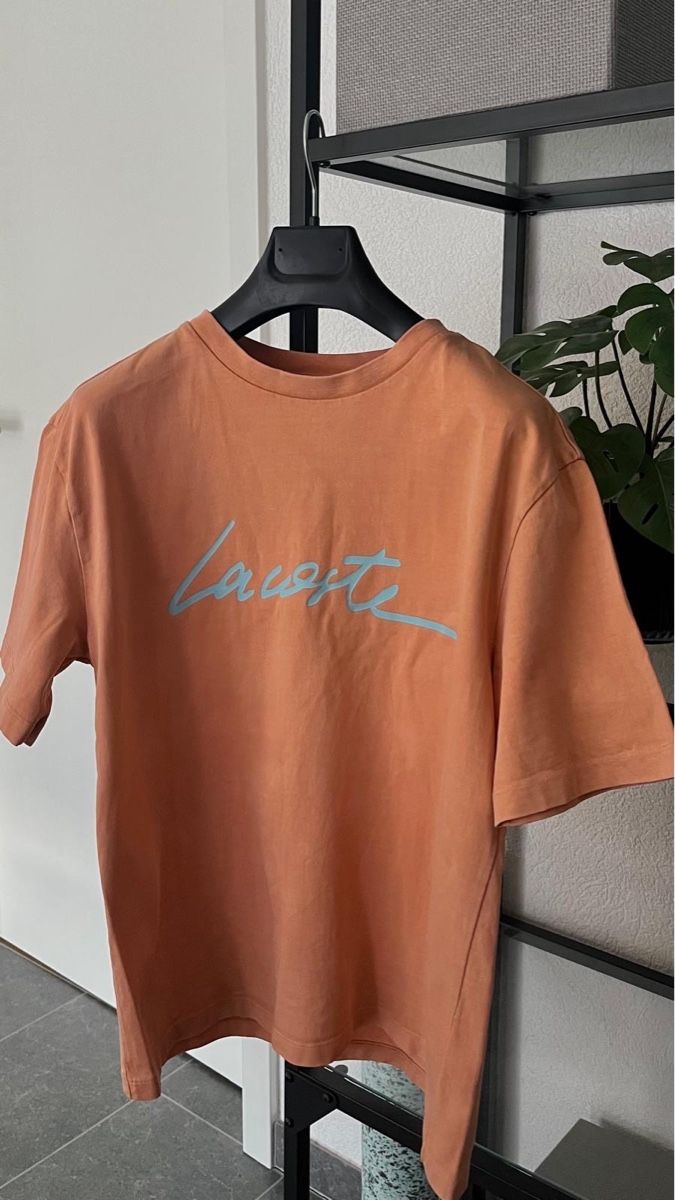 Lacoste T-Shirts: T-shirt Lacoste orange logo taille M – Gebraucht aus Le Châble VS von technew