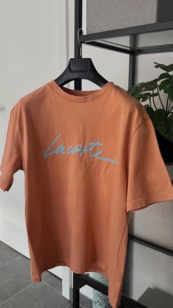 T-shirt Lacoste orange logo taille M