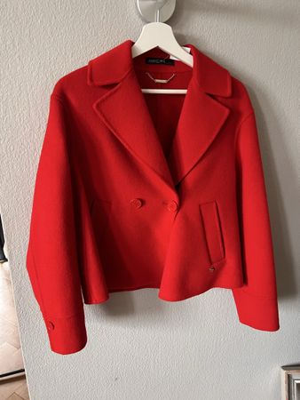 Jacke Marc Cain, Gr. 34, rot, Wolle Kaschmir 