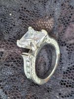 Prinzessin Schnitt, Damen Ring Modeschmuck Gr.17 mm S