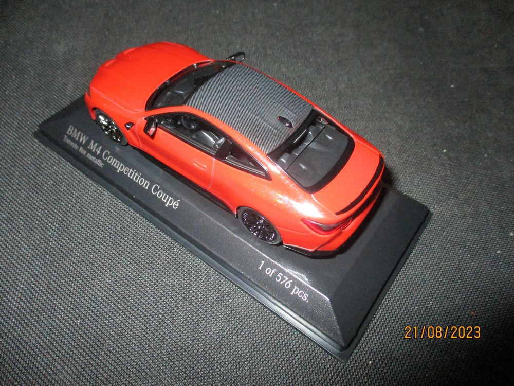 BMW M4 CompetitionCoupè TorontoRot Mèt. 2020 Minichamps 1:43