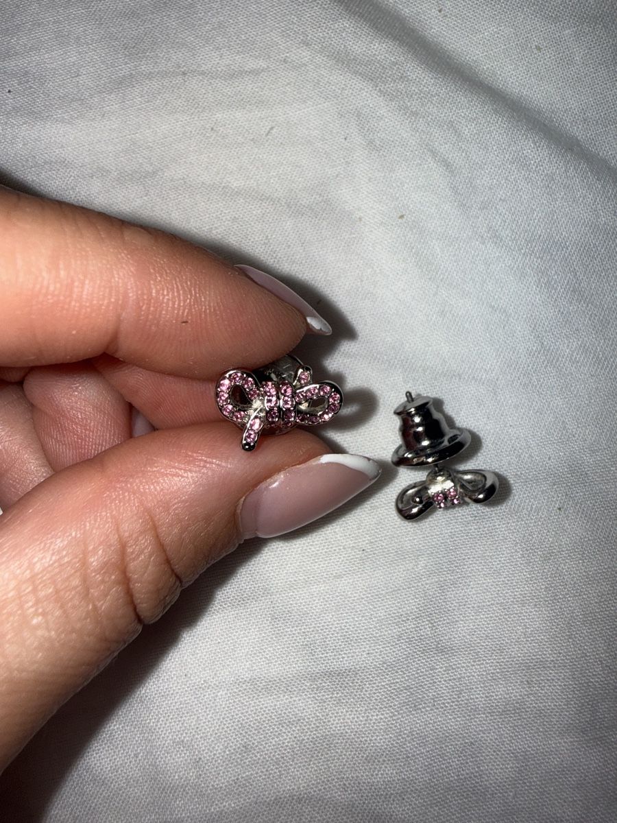 Swarovski Orecchini pendenti & Orecchini a lobo: Swarovski Ohrstecker rosa Schleife – Nuovo (secondo la descrizione) da Zürich venduto da Koller.S 1