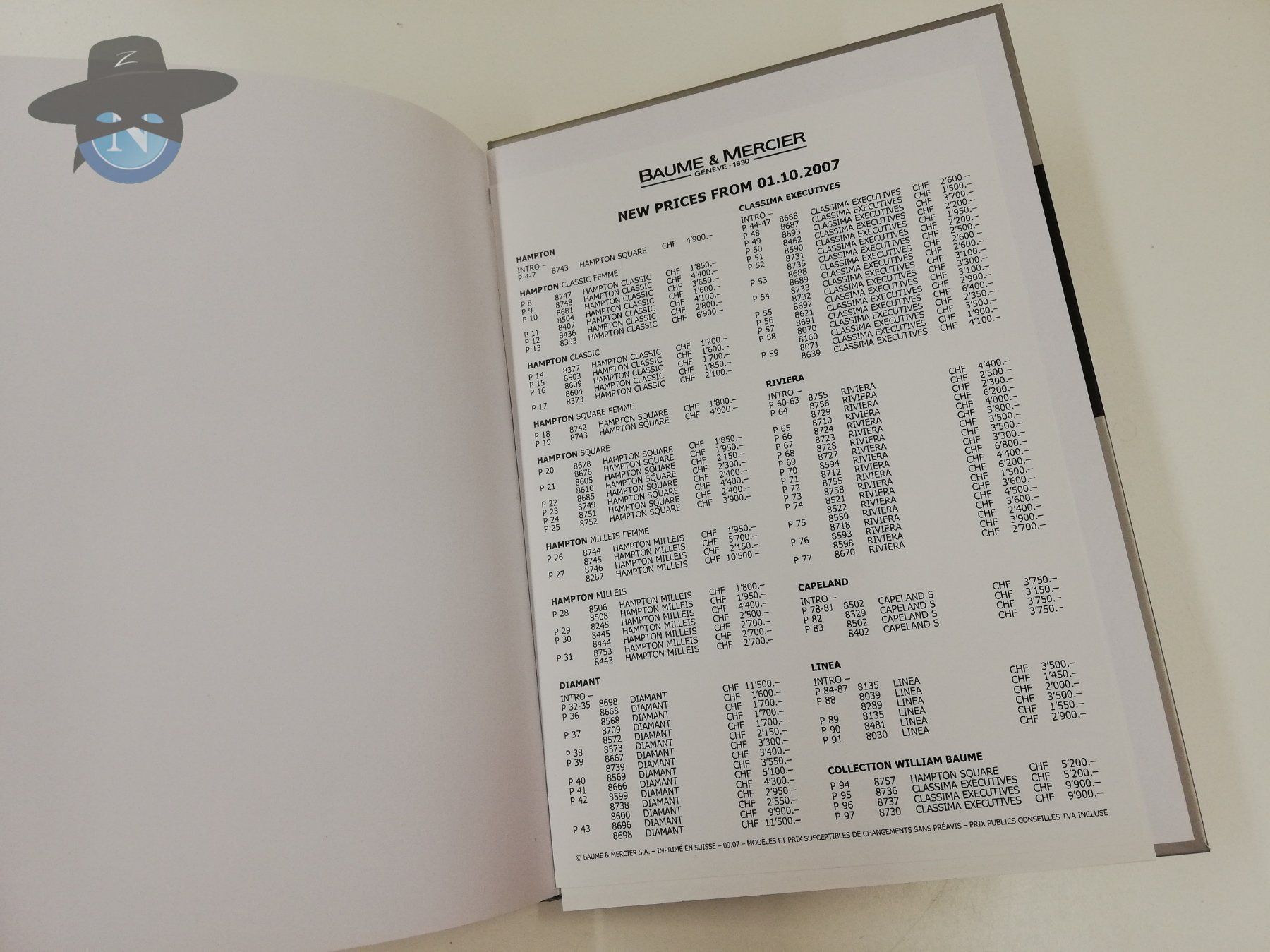 Libri: Uhren Prospekte Baume Mercier / 2007 etc – Usato da St. Gallen venduto da zorro_dc 4