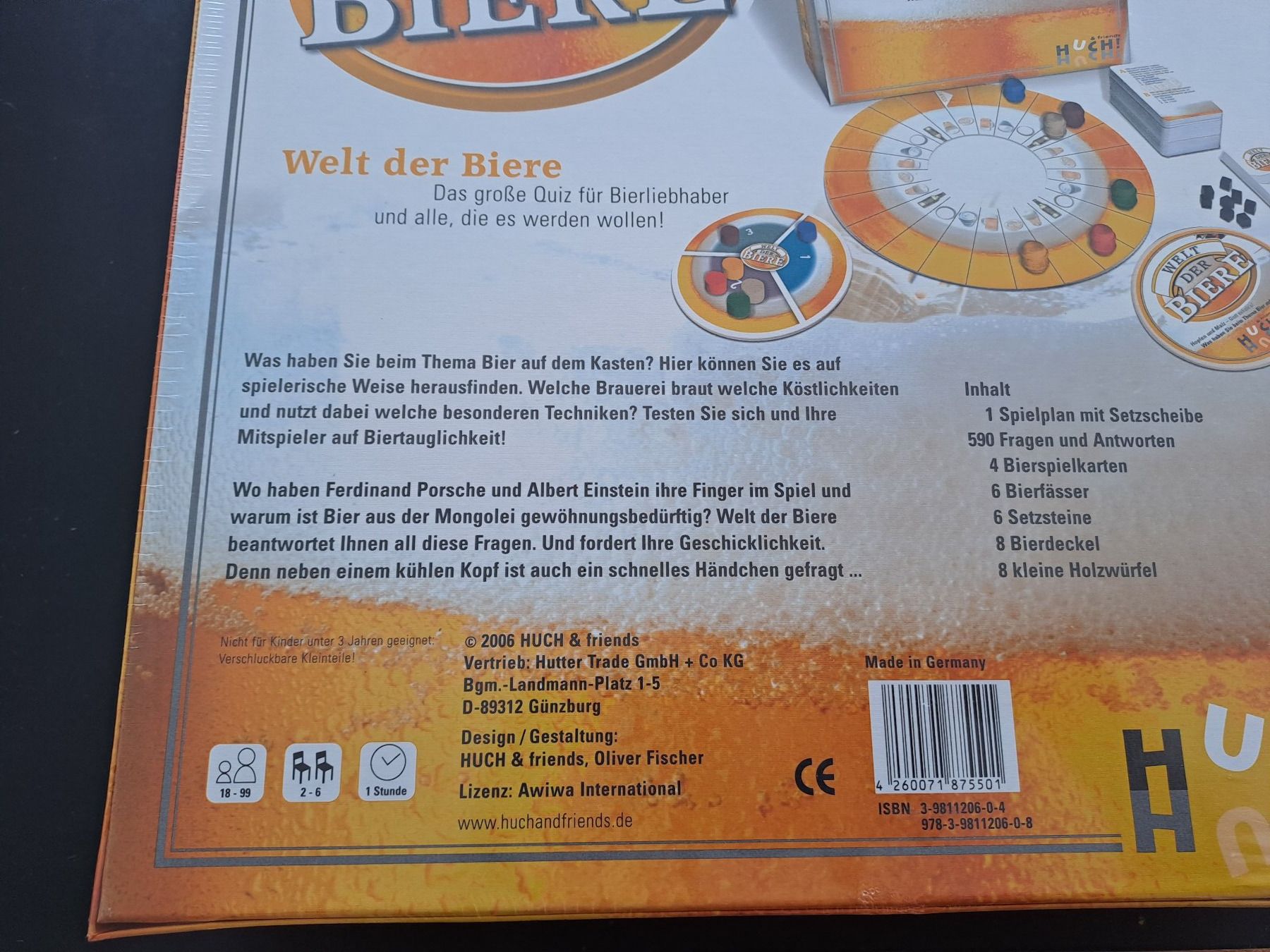 Spiele: Gesellschaftsspiel Welt der Biere, NEU – Neu und originalverpackt aus Glashütten von Schwebefisch 5