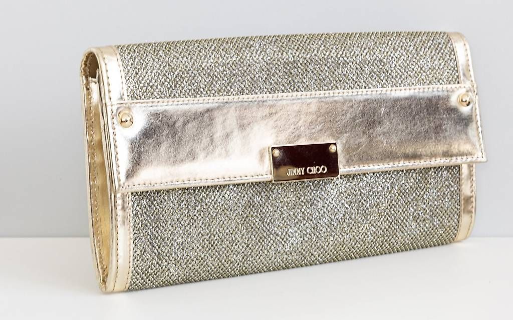 Jimmy Choo Borse da donna: Clutch, gold von Jimmy Choo – Nuovo (secondo la descrizione) da Zürich venduto da peerless_chic 1