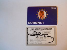 EURONET Telefonkarte 10sfr und 30sfr guter Zustand