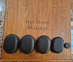Hot Stone Massageset in schöner Holzkiste, original verpackt