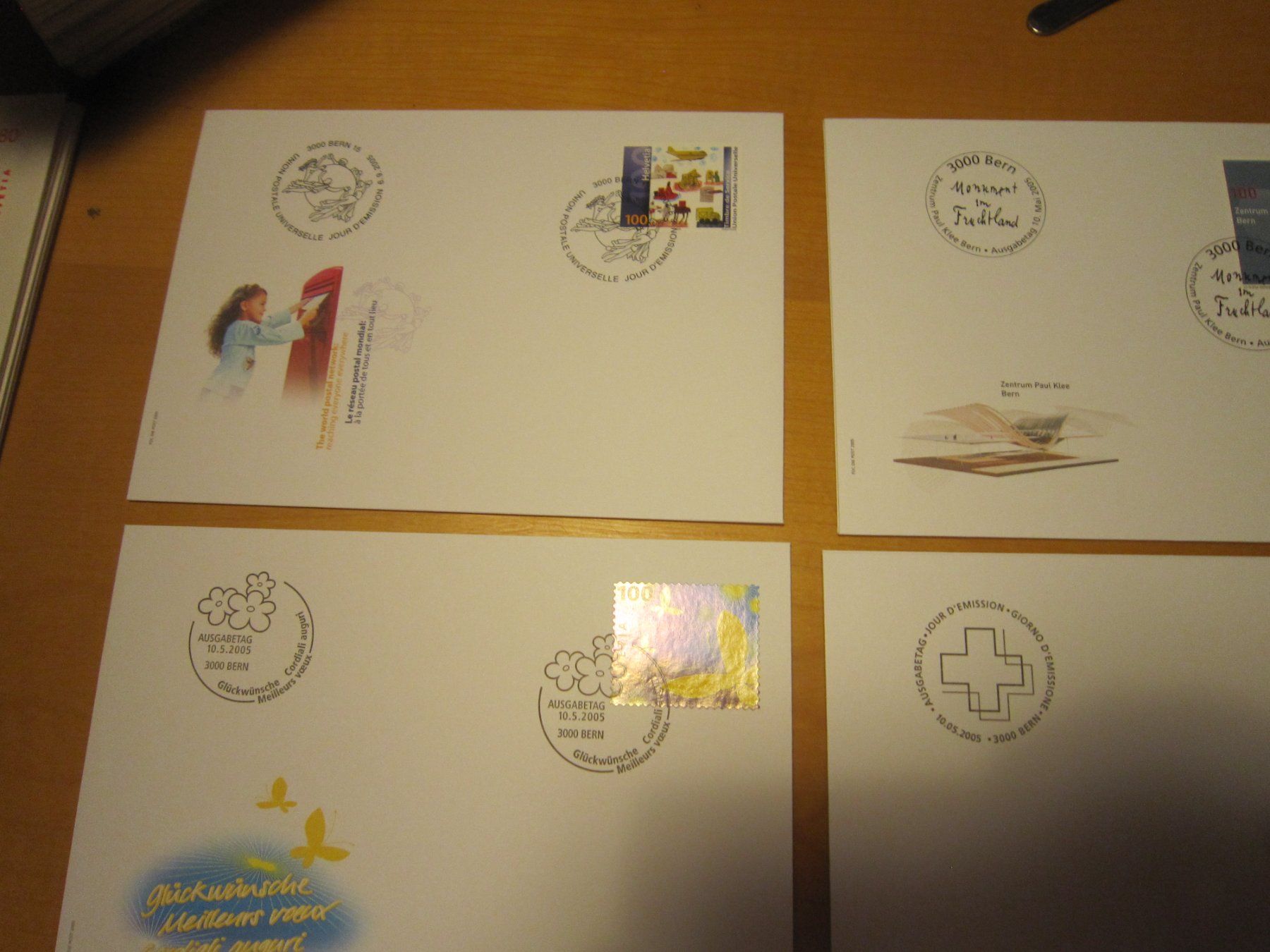 Tutti i francobolli: CH 2005 FDC Marken auf 10 Briefe – Usato da Gordola venduto da Polentaefung 1