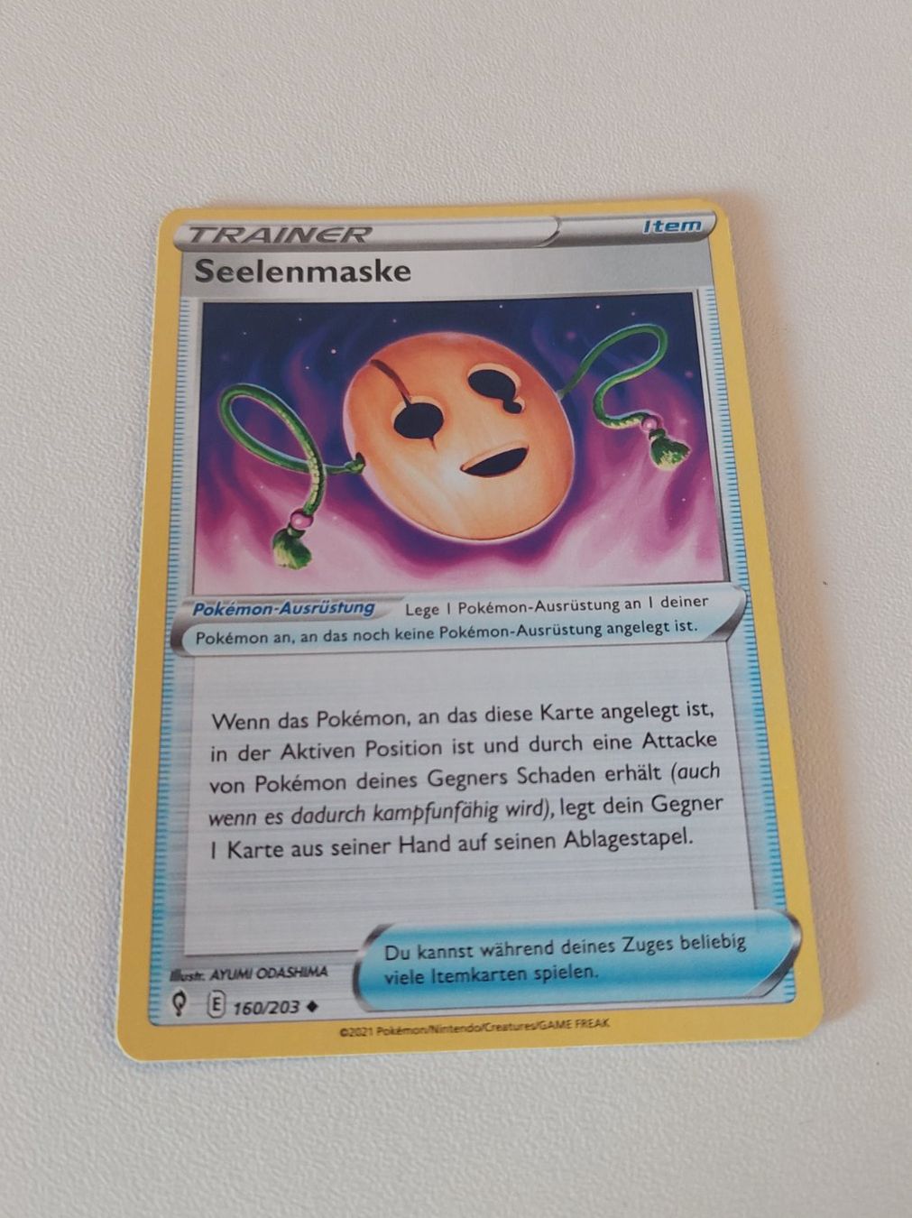 Pokémon Carte collezionabili: Pokemon Seelenmaske 160/203 – Usato da Erlinsbach venduto da pfunky
