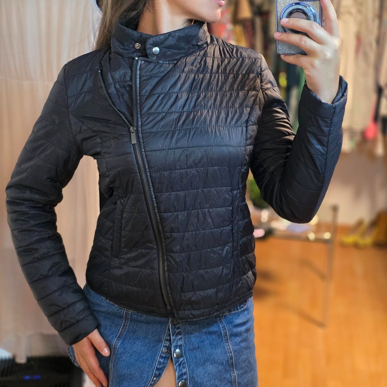Giacche: Cache Cache Jacke M schwarz – dezenter Glitzer – Usato da Wald ZH venduto da CapLux
