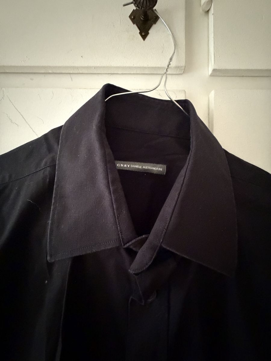 Camicie: Camicia Uomo GREY DANIELE ALESSANDRINI nera taglia 42 – Usato da Lugano venduto da can_xdd8 4