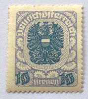 ÖSTERREICH BRIEFMARKEN Reichswappen 1921 UNGESTEMPELT 