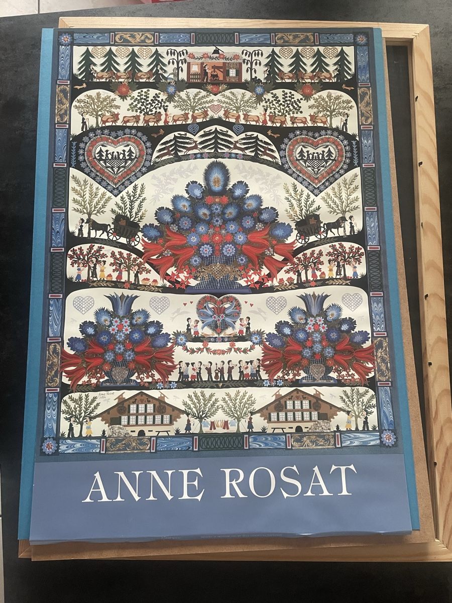 Foto & Immagini: Affiche Ancienne Anne Rosat Découpage Ciseaux – Usato da Vallamand venduto da Bricbracbroc82 2