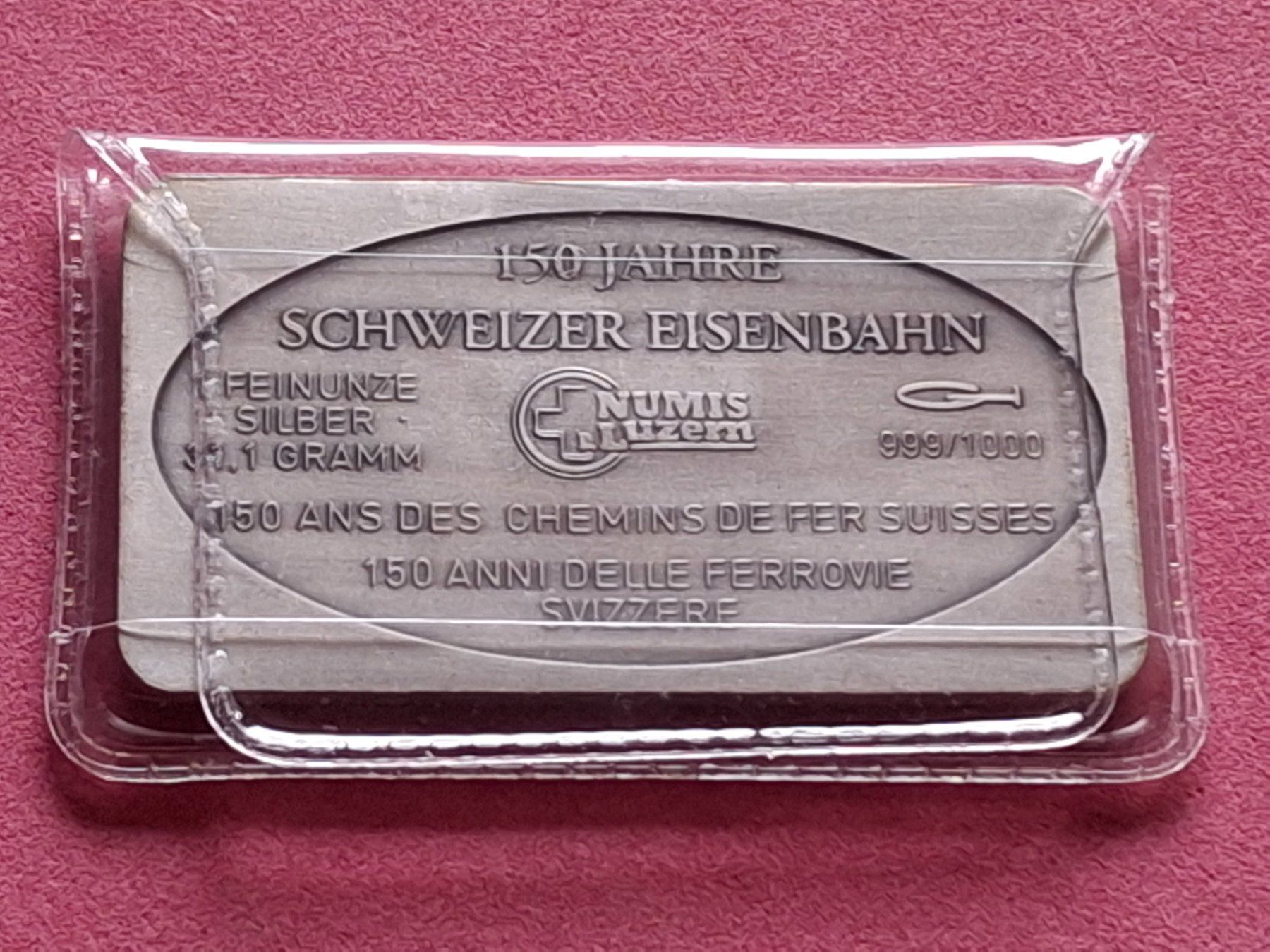 Edelmetalle: CH EISENBAHN - LES PONTS-TAL - OVP – Gebraucht aus Boniswil von dpd4coins 1