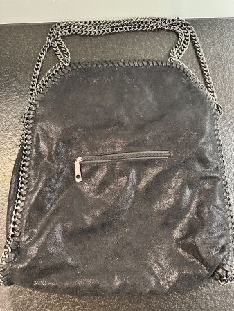 Grosse Handtasche / Tote mit Ketten-Besatz – B 38 x H 48 cm