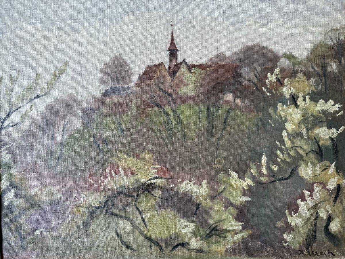 Tableaux: 2 prächtige alte Landschaftsölgemälde, Rudolf Urech – D'occasion à Rünenberg par Fendi02 4