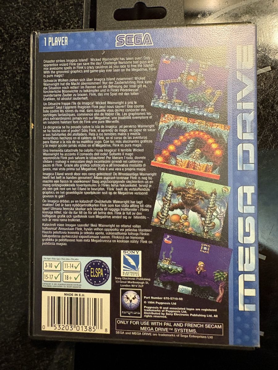 Sega Giochi: Flink Mega Drive Game  – Usato da Niederuzwil venduto da Ulf233 1