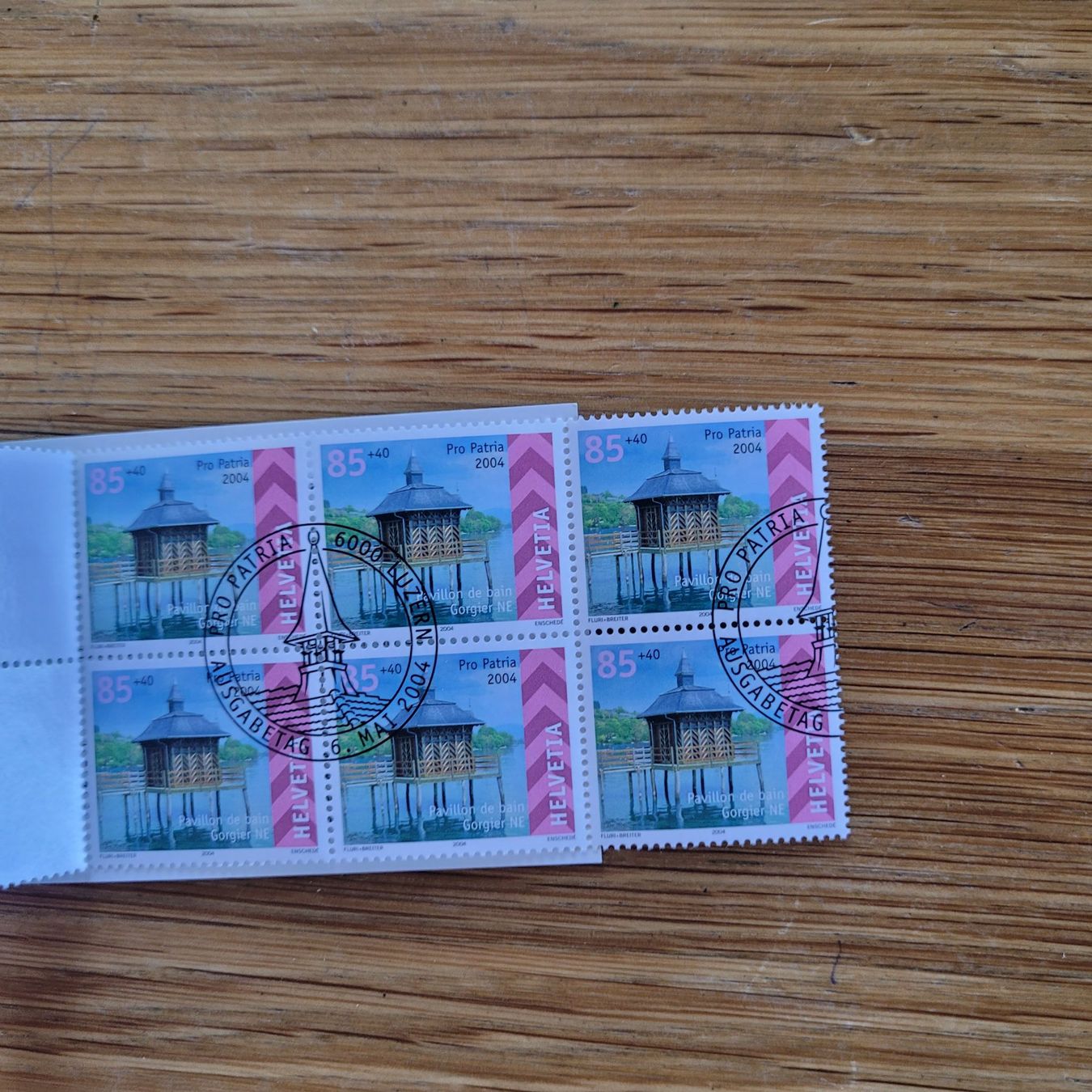 Alle Briefmarken: Markenheftchen ET Seeburg Luzern Pro Patria 2004 – Gebraucht aus Biel/Bienne von Destockweb 2