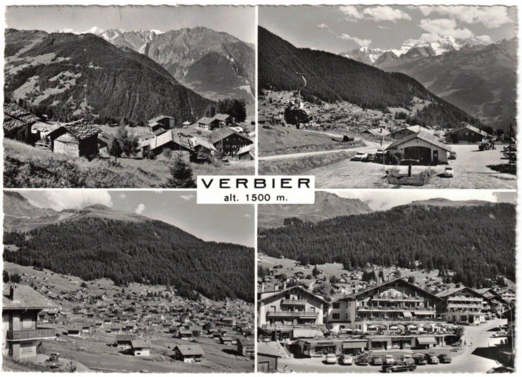 Cartoline postali: Verbier - 4 Bild AK – Usato da Binningen venduto da Mountainrider