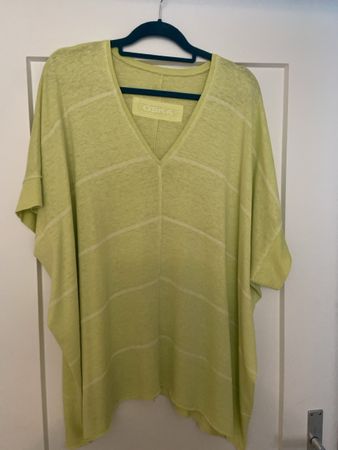 Oska Shirt Gr.ca. 50 hellgrün, Sommer Hanf Baumwolle leicht!