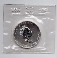 (2051) Canada, 1 Unze, Maples, 1990, in orig. Blister
