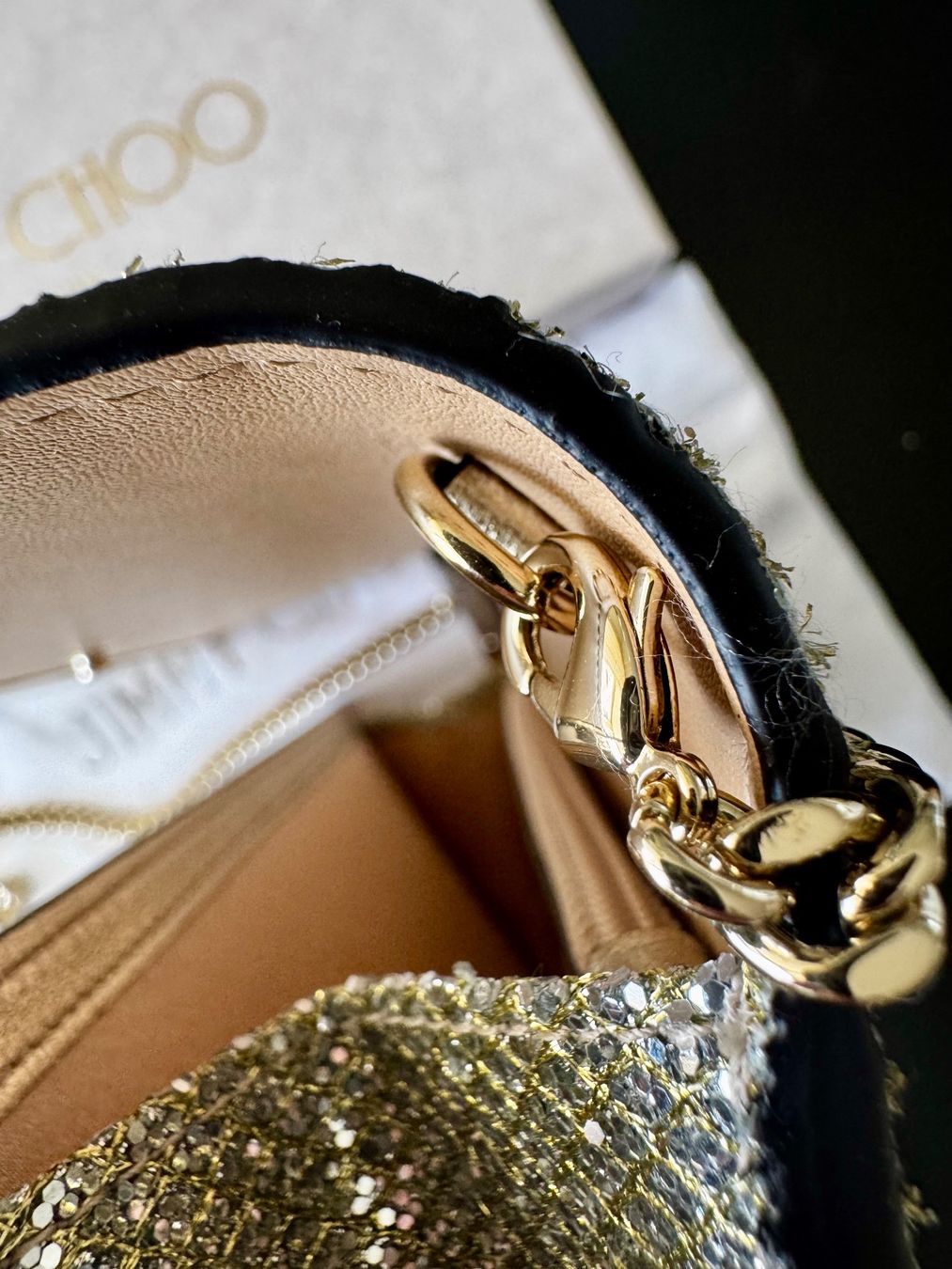 Jimmy Choo Borse da donna: JIMMY CHOO - Milla Clutch gold – Usato da Steinhausen venduto da Cgnzug 4