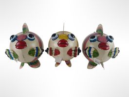 Deko Kugelfisch stehend - 3er-Set | 35x35 cm