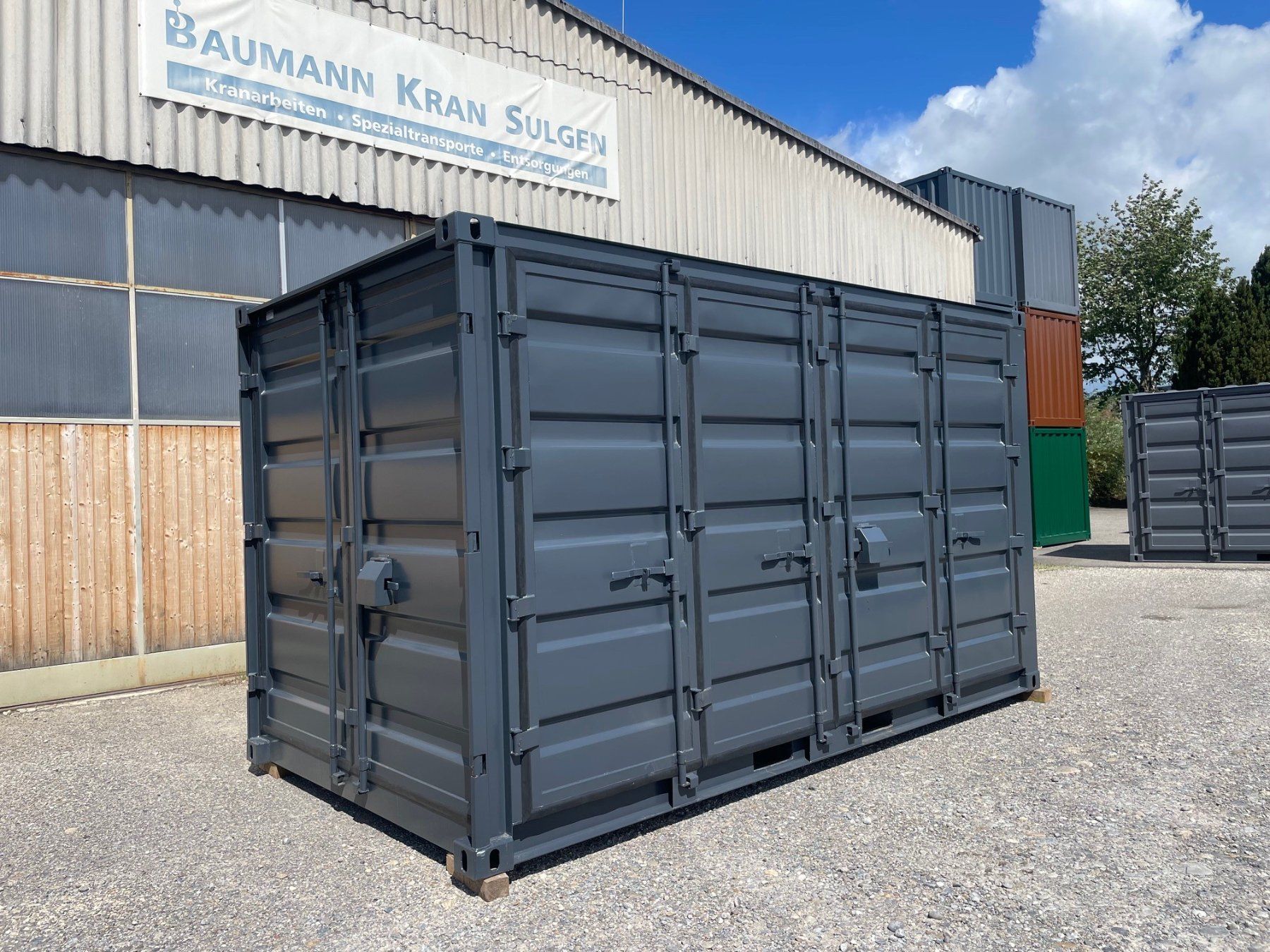Contenitori edile: 15' Lagercontainer Open Side, Garage, Container, Lounge! – Usato da Kradolf venduto da BKSAG