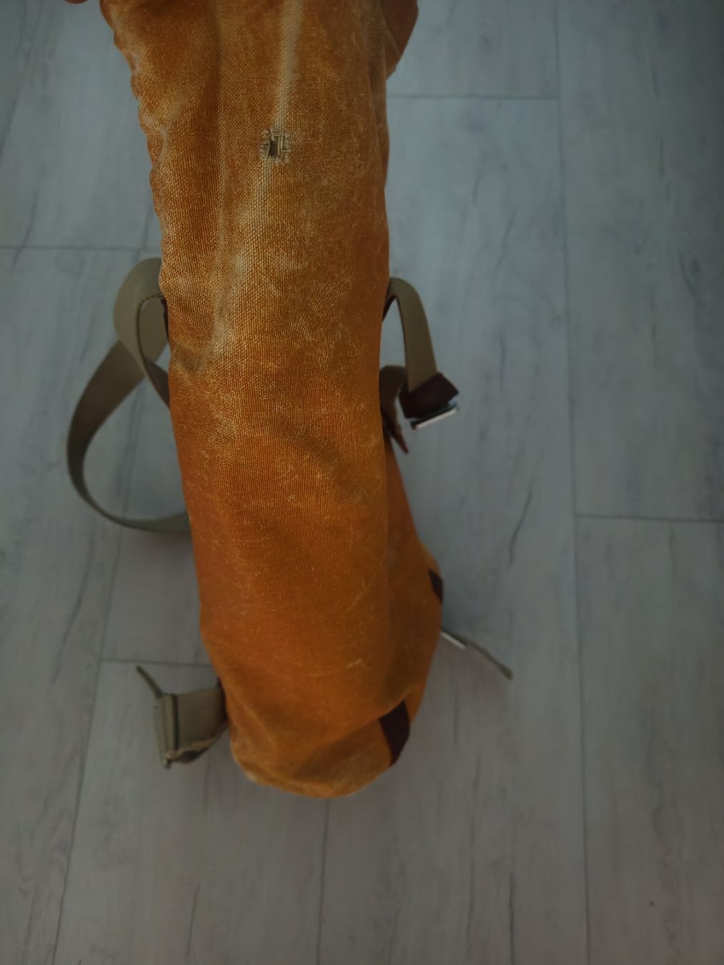Brooks Rucksäcke: Brooks Cycle Bags Rucksack orange Leder Canvas – Gebraucht aus Frick von Izaeri 4