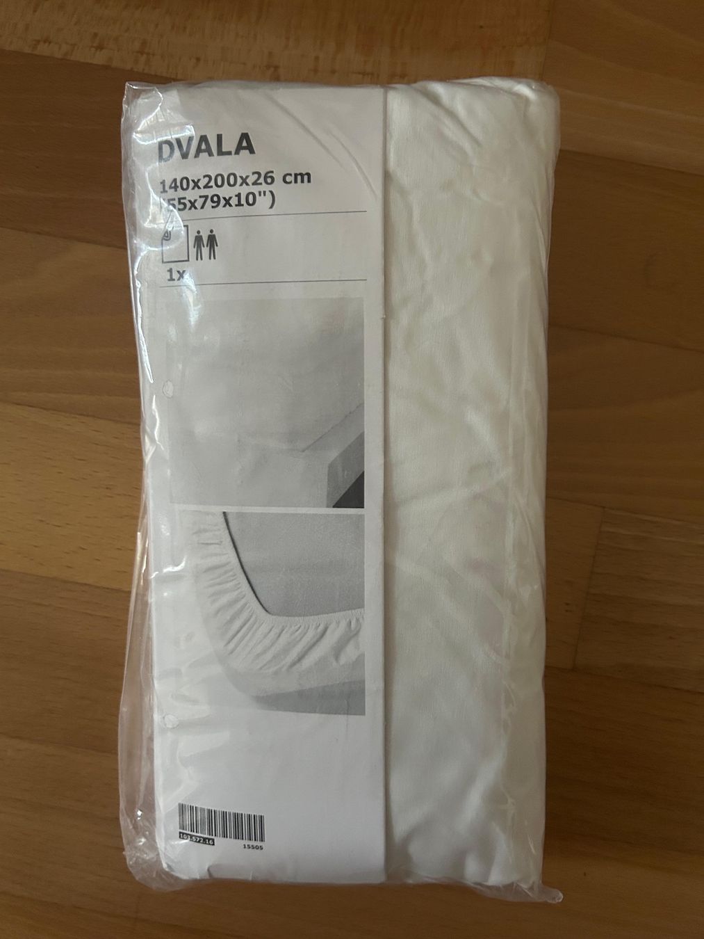 Ikea Biancheria da letto: IKEA DVALA Fitted Sheet 140x200cm White New – Nuovo e nell'imballaggio originale da Zürich venduto da doridora